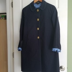 Navy Coach Rain Coat